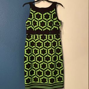 Green/black dress new with tags
